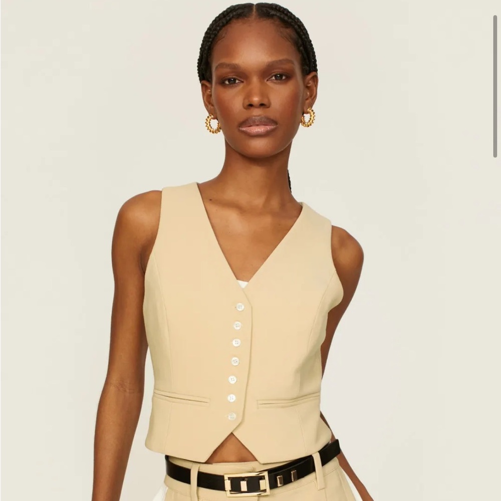 NWOT Favorite Daughter Margaret Vest in Sand